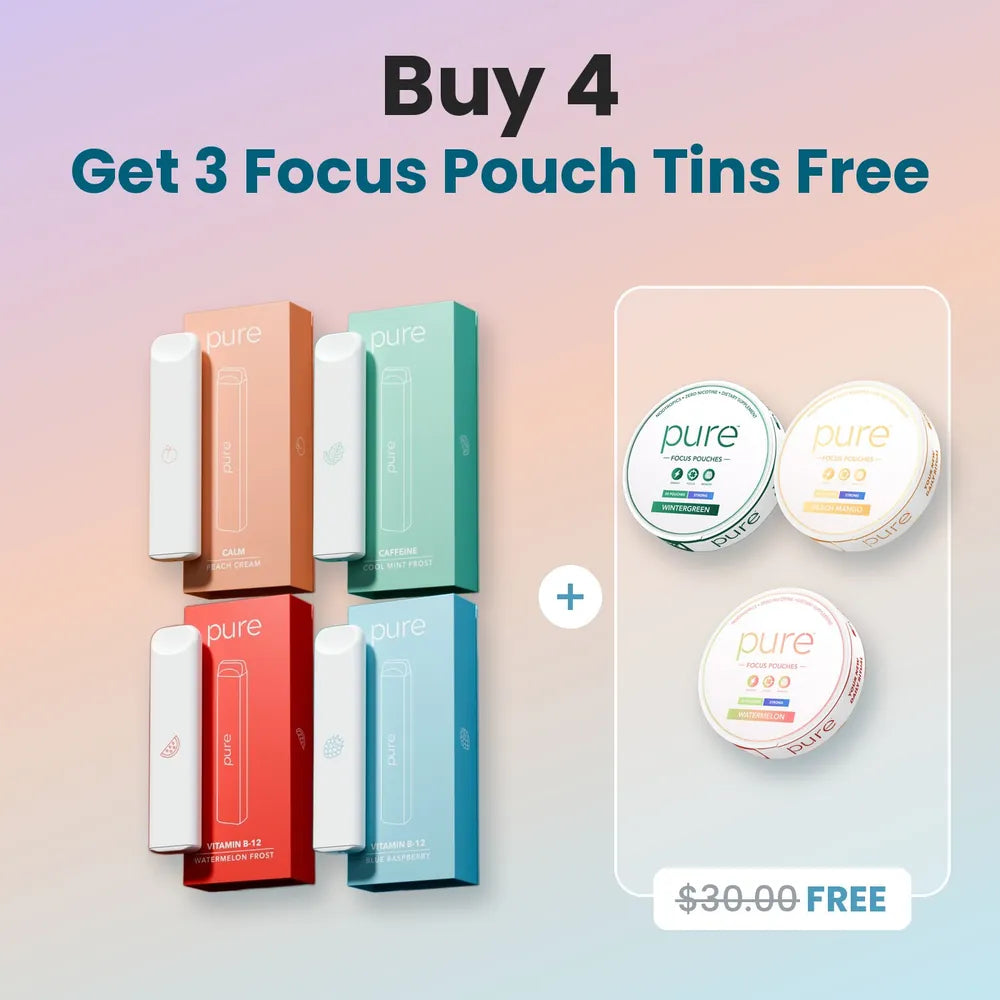 Everything in The Essentials, with the 3 free Focus pouches marked