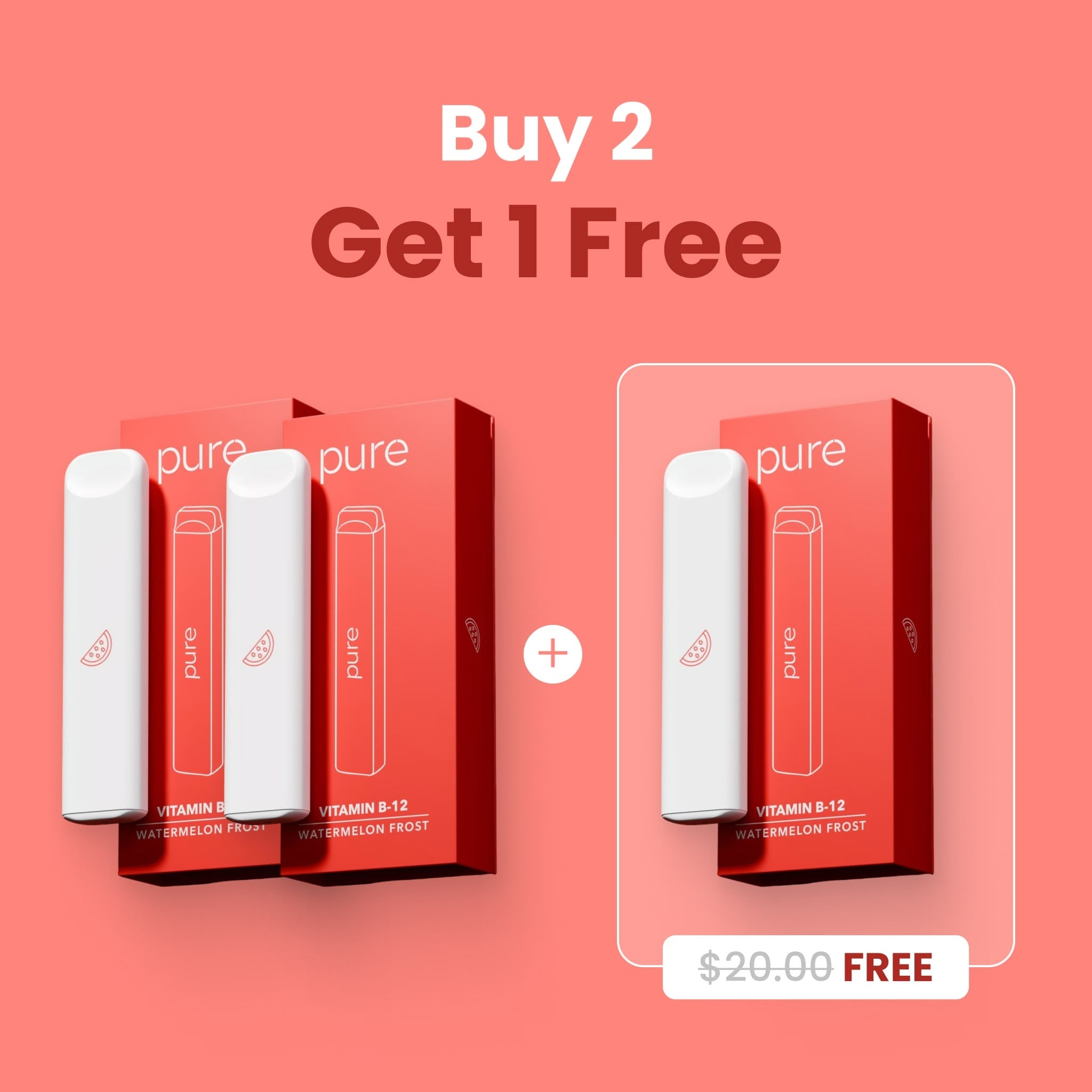 b12 vape diffuser vanilla flavor MELO HELO Vitamin B12 Diffuser, Watermelon Wave, 800 Puffs, Vegan  Aromatherapy main image 0