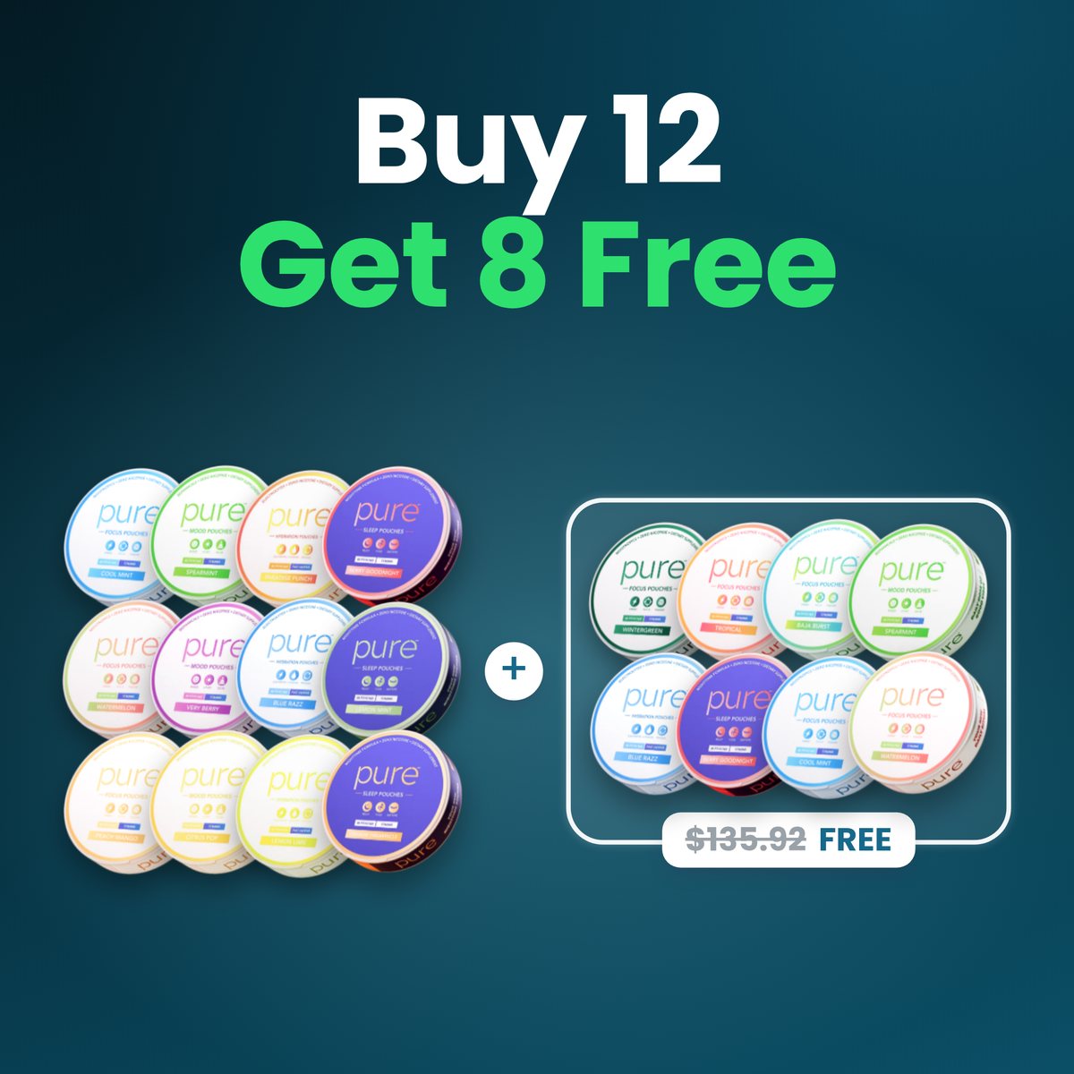 Black Friday Buy 12 Get 8 Free